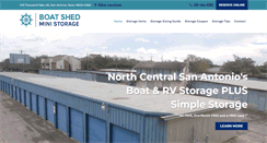 Desktop Screenshot of boatshed-ministorage.com